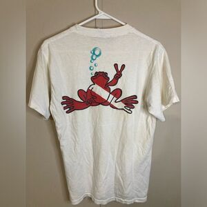 VTG Peace Frogs 1996 White T-Shirt Size M